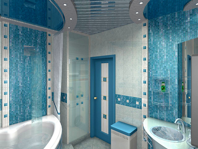 Как правильно ванную комнату выложить мозаикой?