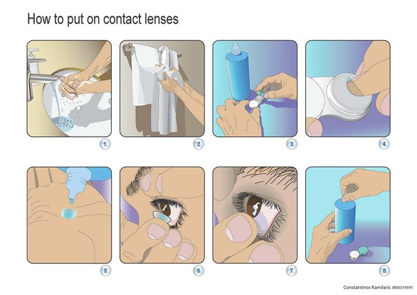 Как правильно носить контактные линзы?